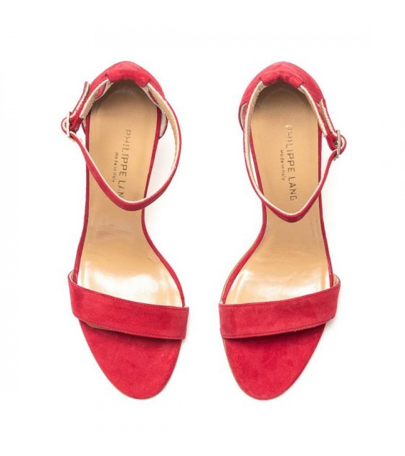 PHILIPPE LANG - E74 RED SUEDE